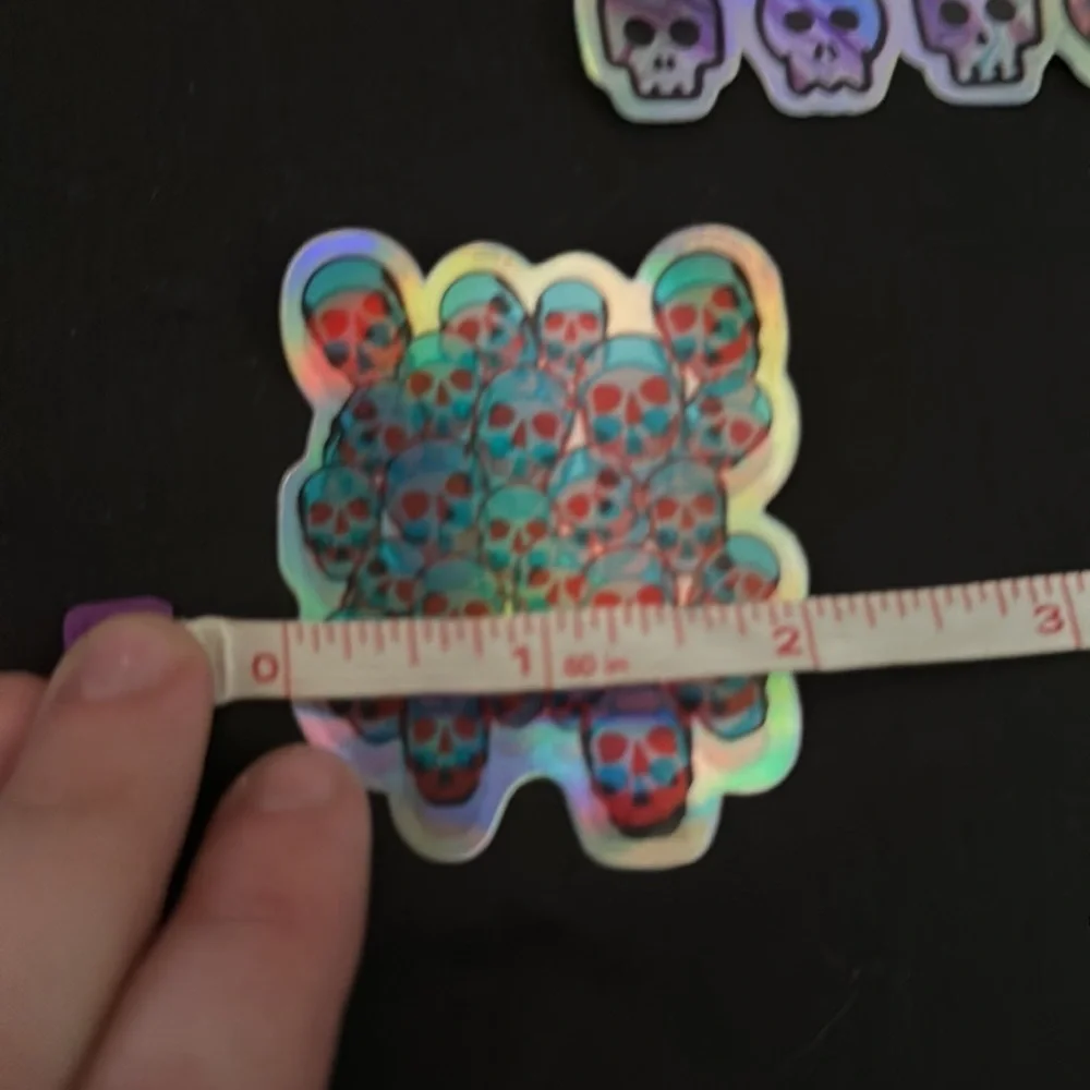Holographic skull stickers/decals